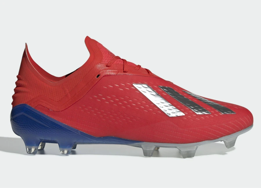 Adidas X 18.1 FG Exhibit - Active Red / Silver Met / Bold Blue #adidasfootball #footballboots