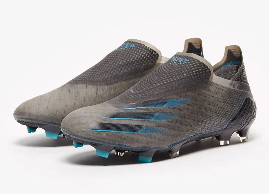Adidas X Ghosted+ FG - Core Black / Signal Cyan #footballboots #adidasfootball