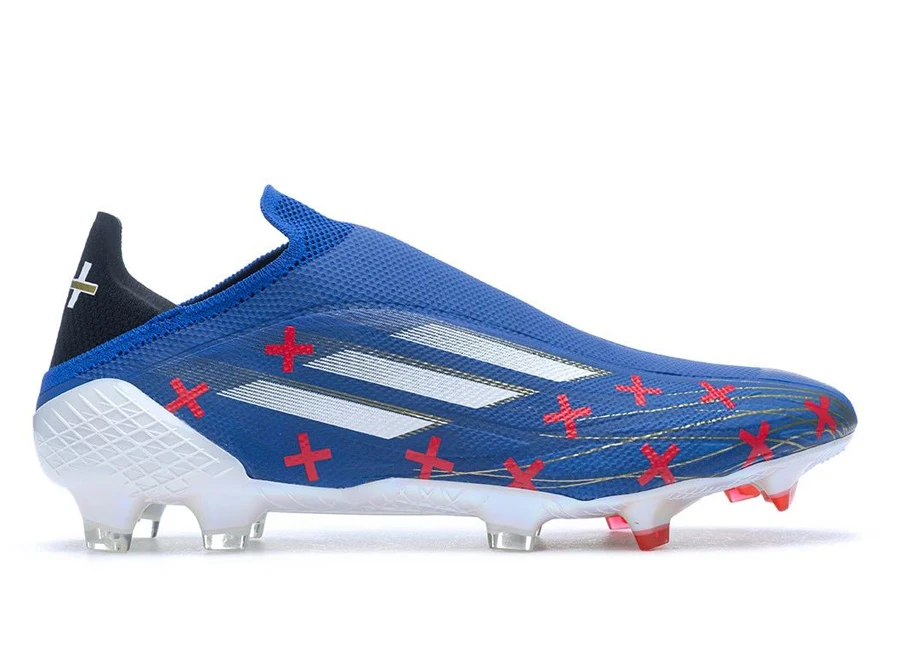 Adidas X Speedflow+ FG 11/11 - Bold Blue / White / Vivid Red #footballboots #adidasfootball