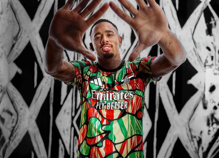 Arsenal 24/25 Adidas Pre-Match Jersey - Red / Black