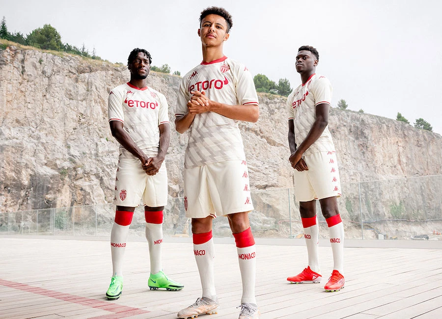 AS monaco 21/22 Kappa Third Kit #ASMonaco #Monaco #asmonacofc #kappasport