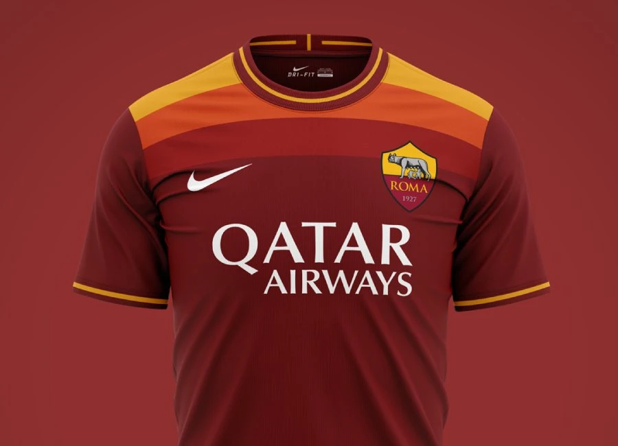 AS Roma 2020-21 Home Kit Prediction