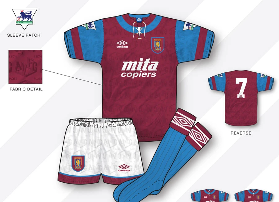 An in-depth look: Aston Villa 1992&ndash;93 Home Kit