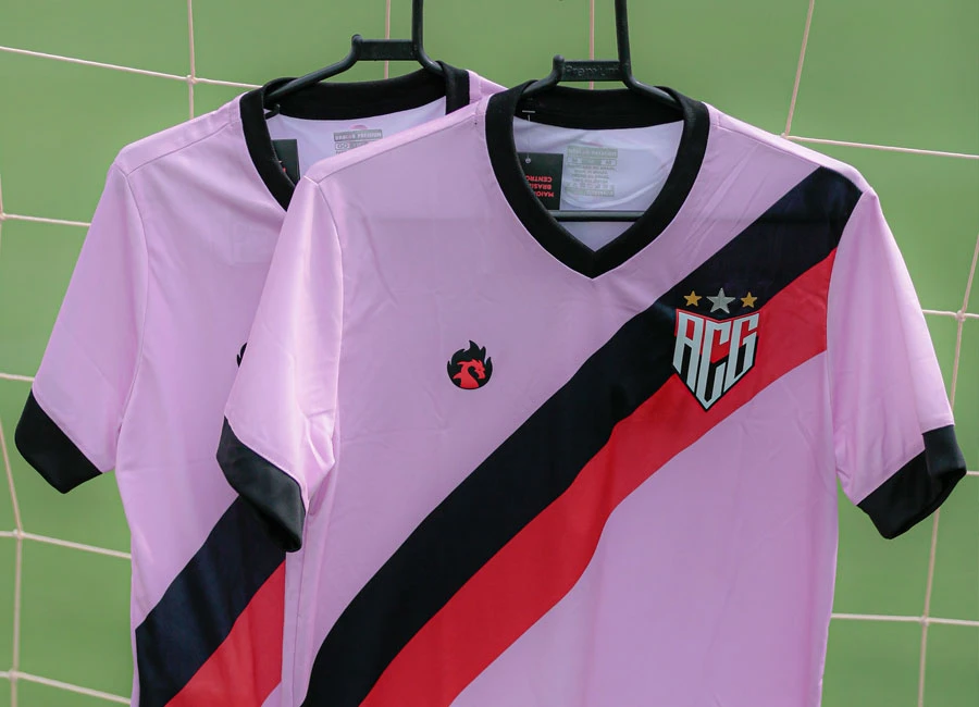 Atl&eacute;tico Goianiense 2021 Pink October Shirt #OutubroRosa #Drag&atilde;o #Atl&eacute;ticoGoianiense