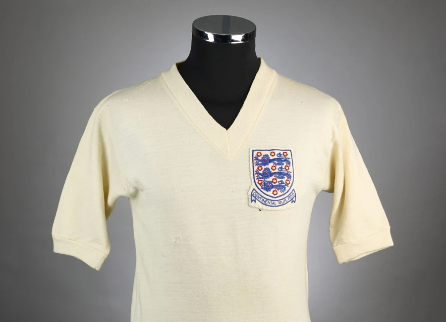 Billy Wright's 1955 England Continental Tour Shirt
