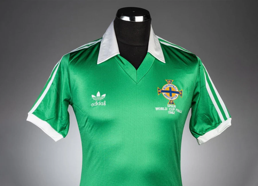 Going, Going, Gone - Bobby Campbell's Northern Ireland 1982 World Cup Jersey #matchworn #shirtcollector #NorthernIreland #1982WorldCup