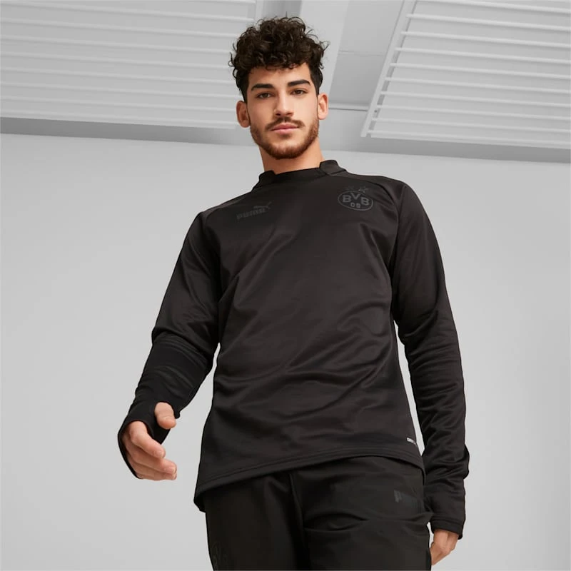 Borussia Dortmund Pre-match Sweatshirt - Puma Black