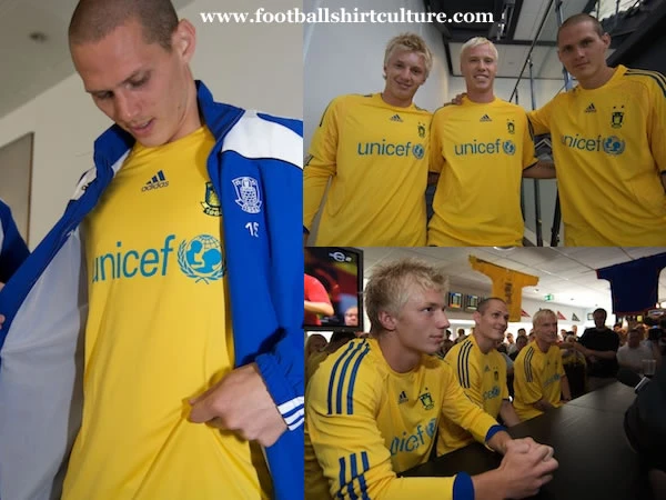 Brondby IF 08/09 Home Unicef Adidas shirt launched 