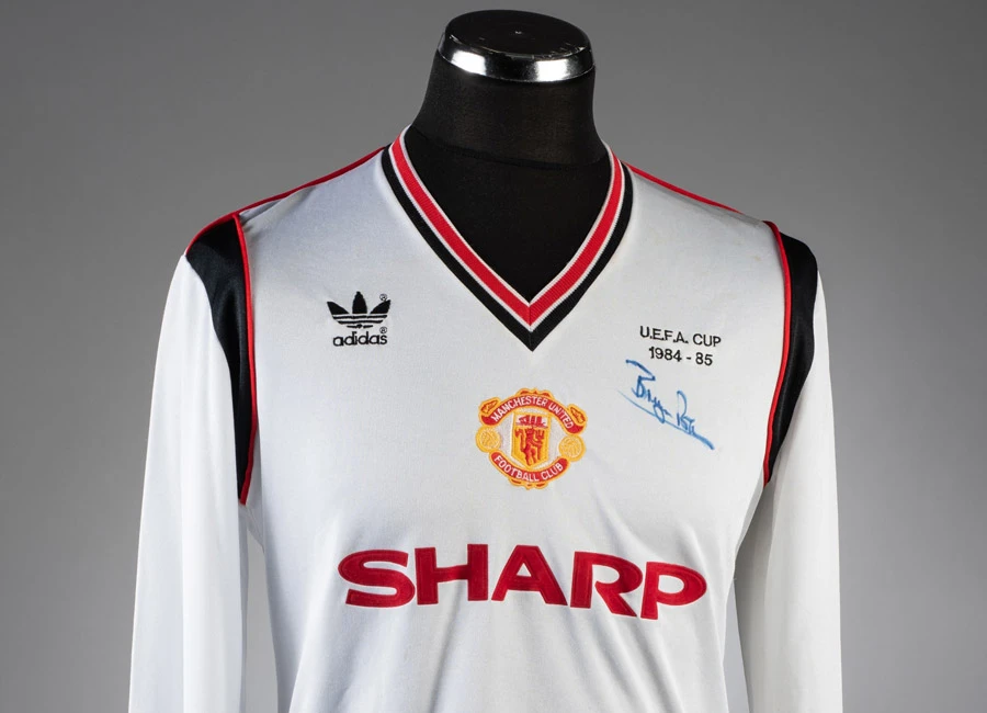 Going, Going, Gone - Bryan Robson's Manchester United 1984-85 UEFA Cup Jersey #ManchesterUnited #manutd #matchworn #mufc #shirtcollector