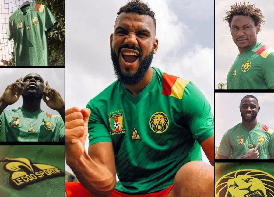 Cameroon 2022 Le Coq Sportif Home Kit