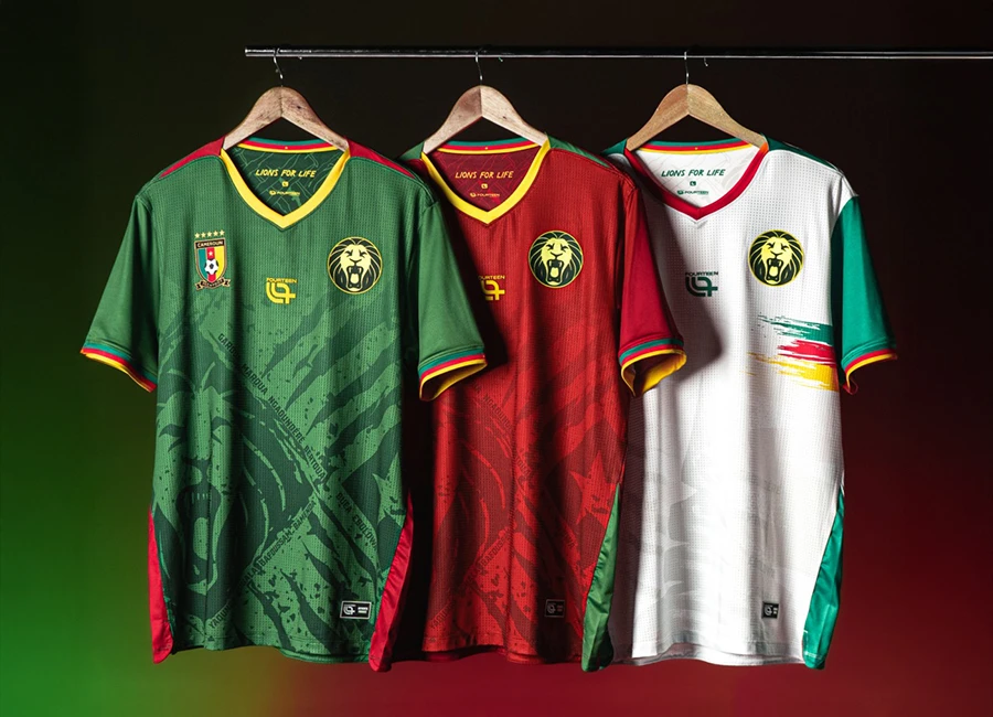 Cameroon 2025 Fourteen Home, Away and Third Kits