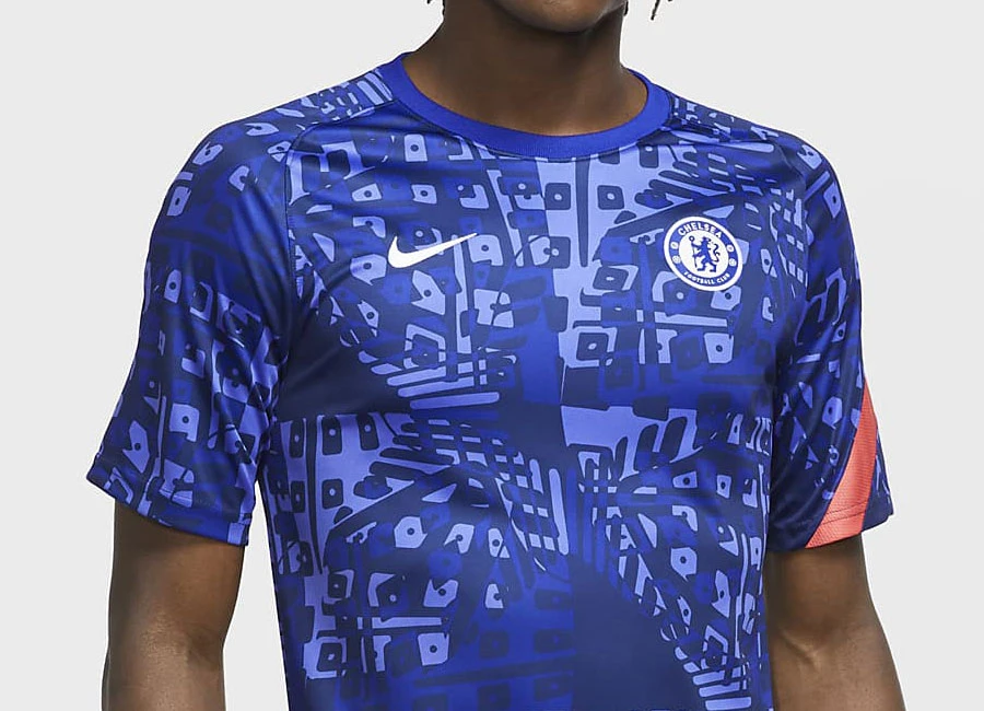 Chelsea Pre-Match Football Top - Concord / Concord / Ember Glow / White #chelsea #chelseafc #cfc #nikefootball