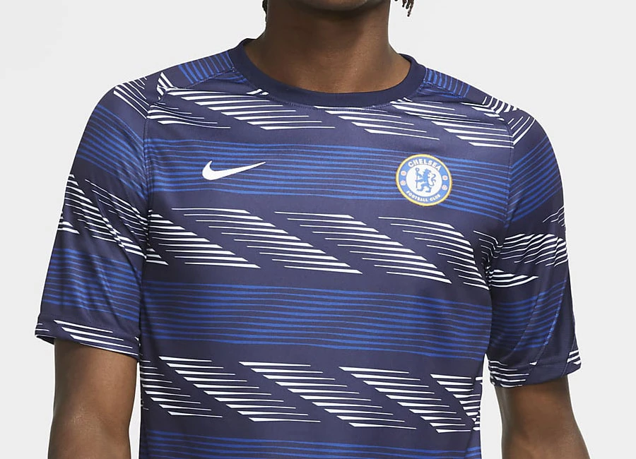 Chelsea Short-Sleeve Football Top - Cobalt Tint / Blackened Blue / White #chelsea #chelseafc #cfc #nikefootball