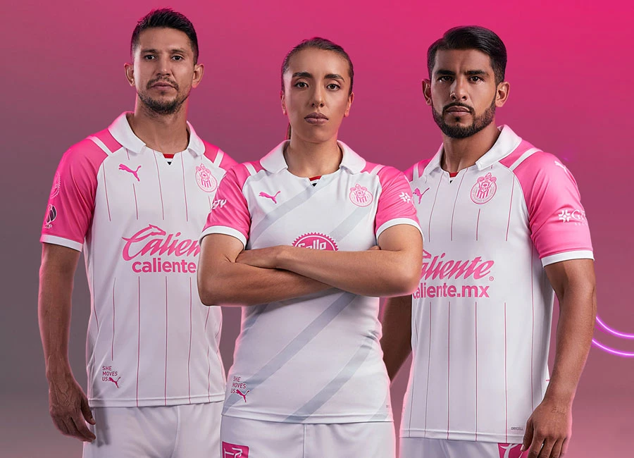 Chivas 2021 Puma Pink October Kit #Cambiemoseln&uacute;mero #Chivas #pumafootball