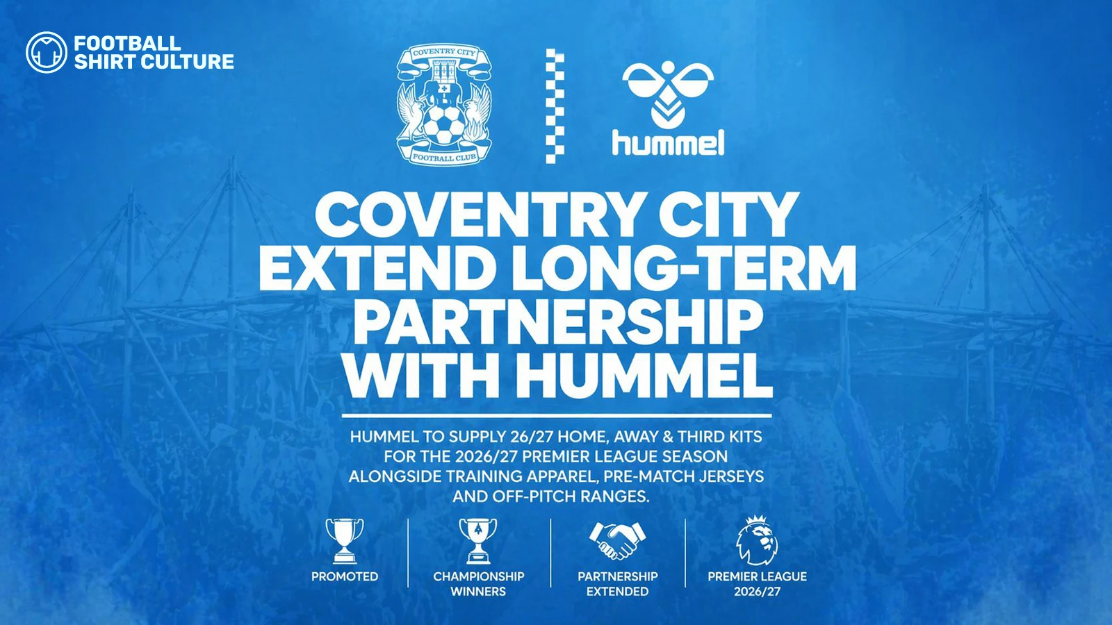 Coventry City and Hummel Extend Kit Deal