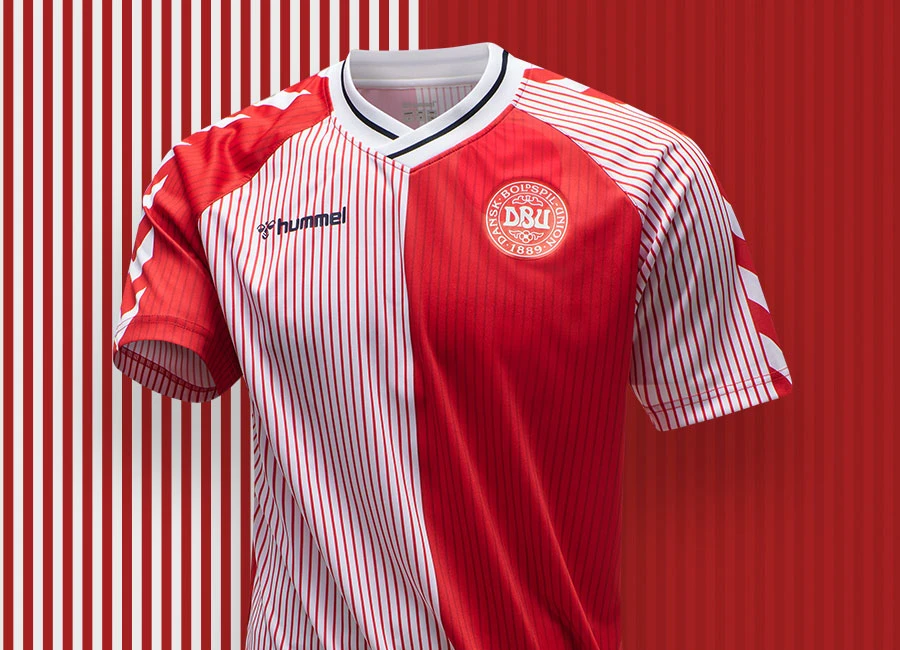 Denmark 1986 Hummel Home Retro Shirt