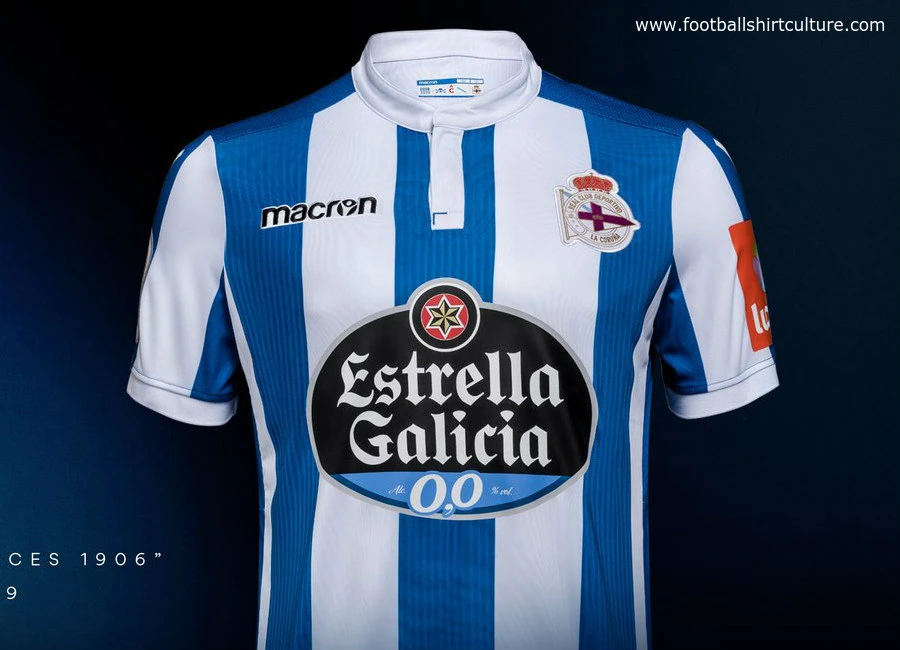 Deportivo de La Coru&ntilde;a 2018-19 Macron Home Kit