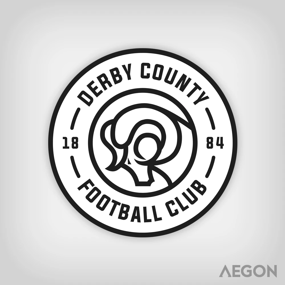 derby county crest redesign by aegon full