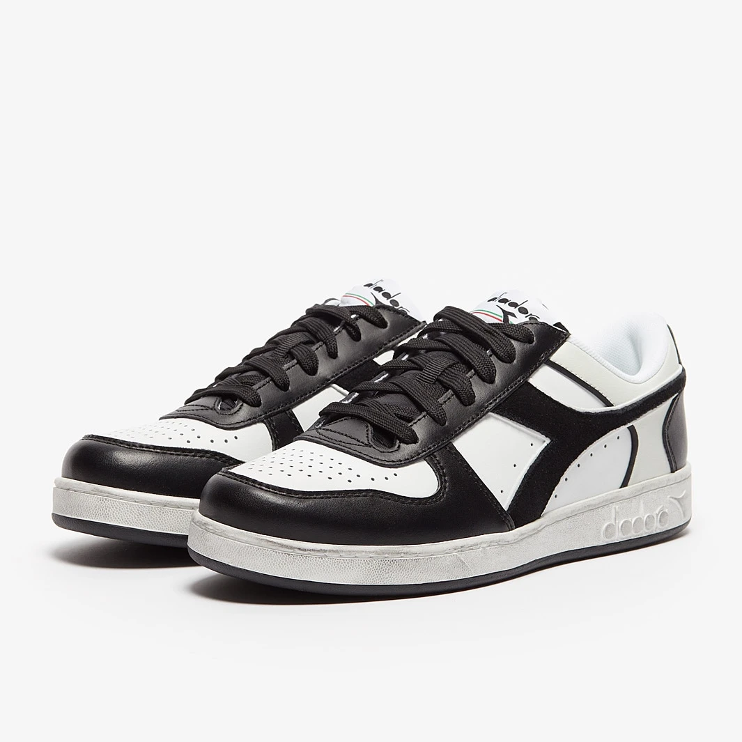 Diadora Magic Basket Low Icona Leather - Black / White