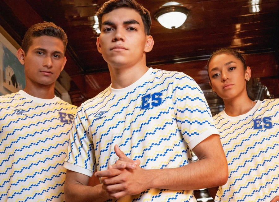 El Salvador 2023 Umbro Gold Cup Pre-match Shirt