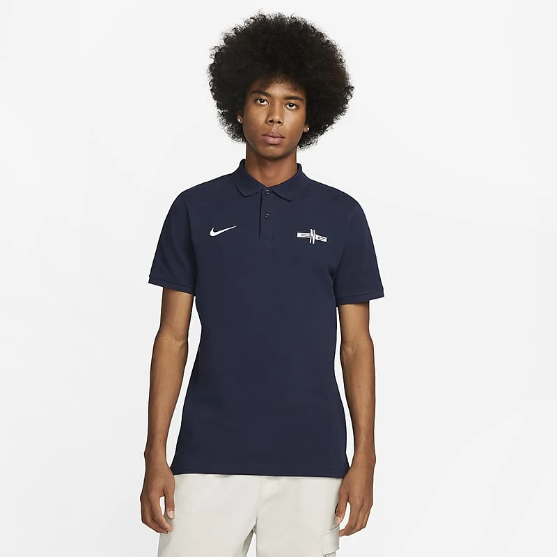 England Football Polo - Obsidian / White