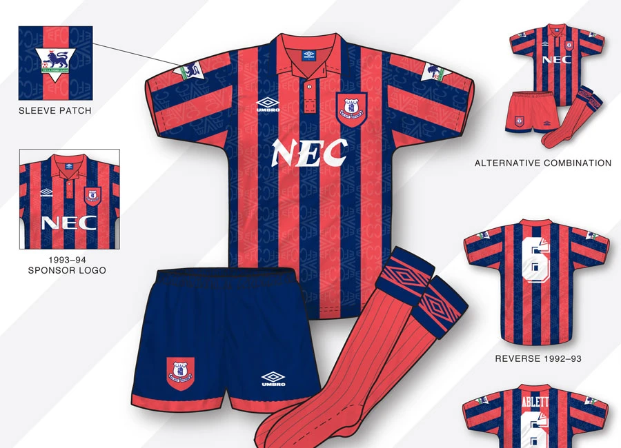 An in-depth look: Everton 1992&ndash;94 Away Kit