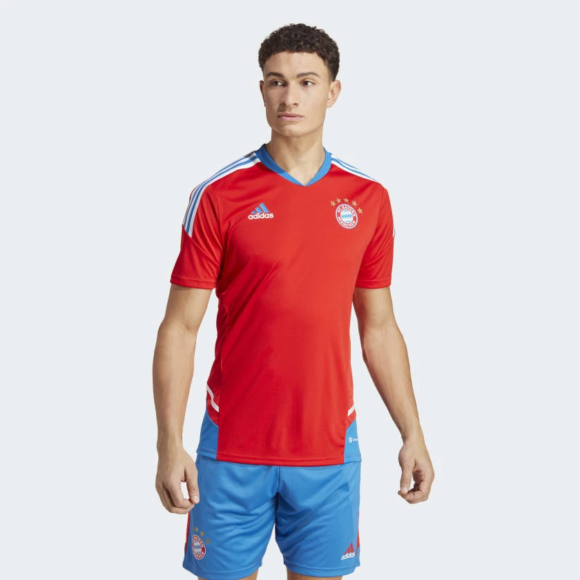 FC Bayern Condivo 22 Training Jersey - Red / Bright Royal