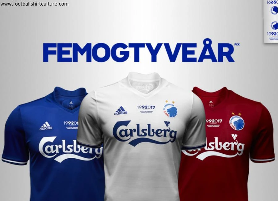 F.C. Copenhagen 1992017 Adidas 25th anniversary Shirts
