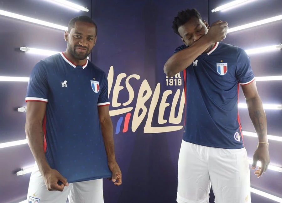 Fortaleza 2020-21 Le&atilde;o 1918 Third Shirt #Fortalezaec #Fortaleza #LesBleus