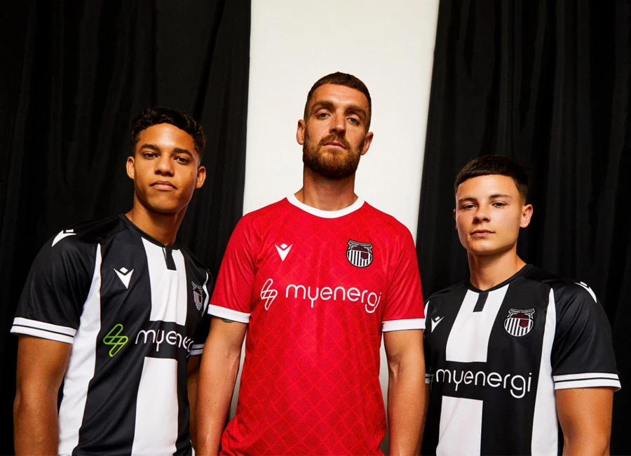 Grimsby Town 2023-24 Macron Home Kit