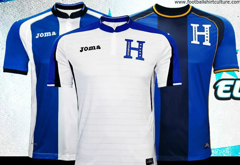 Honduras 2016 Joma Home, Away and Third Kits