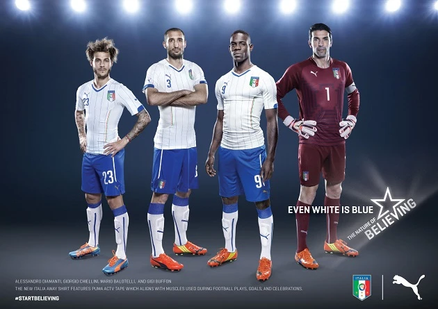 Italy World Cup 2014 Puma Away Football Kit