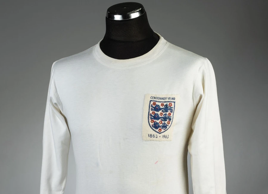 Going, Going, Gone - Jimmy Armfield's England 1963 Centenary Home Jersey #englishfootball #matchworn #shirtcollector #bukta