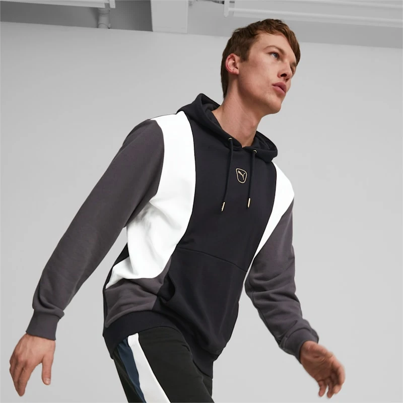 Puma KING Top Football Hoodie - Puma Black / Shadow Gray / Puma White
