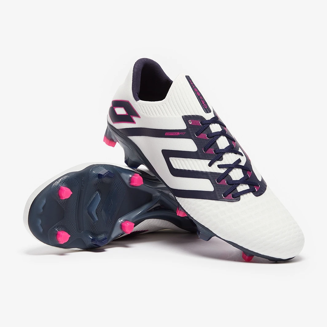 Lotto Maestro 100 IV FG - All White / Navy Blue