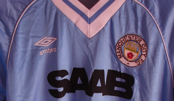 GENUINE 1981/83 MAN MANCHESTER CITY MATCH WORN SHIRT GENUINE 1981/83 MAN MANCHESTER CITY MATCH WORN SHIRT