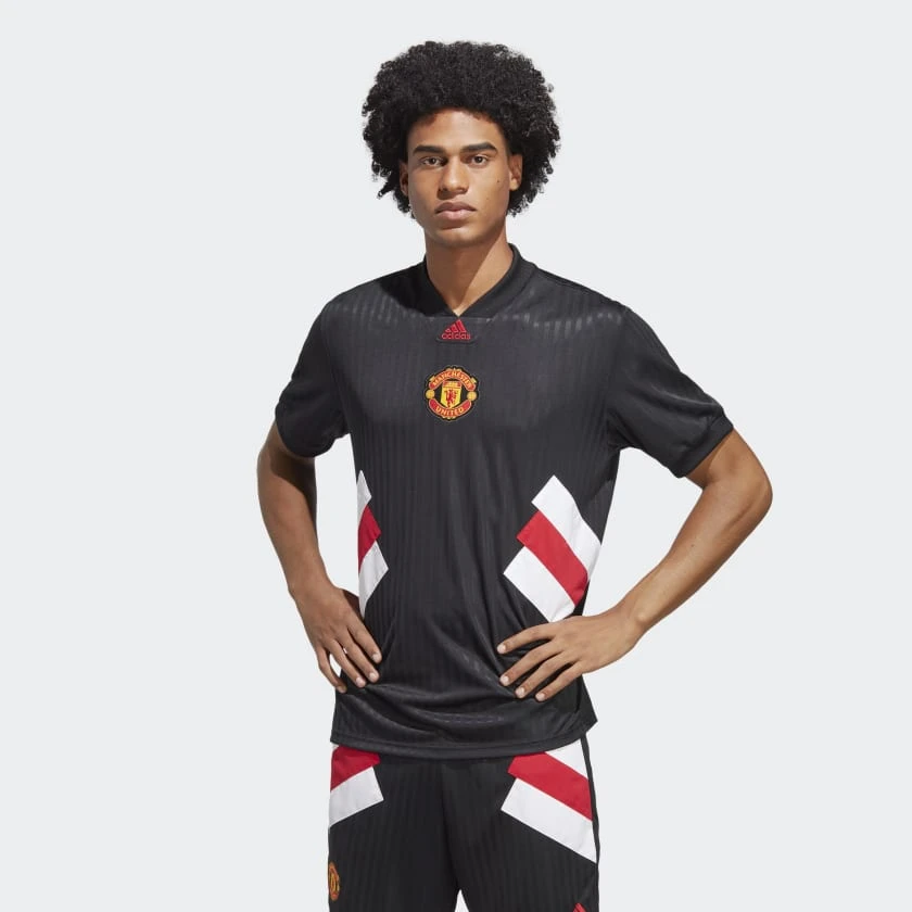 Manchester United 2023 Adidas Icon Jersey - Black