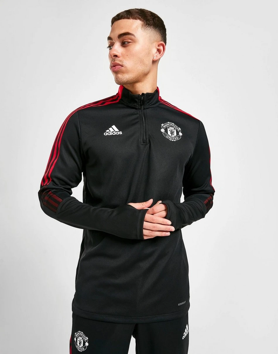Manchester United 21/22 Training Top - Black / Real red
