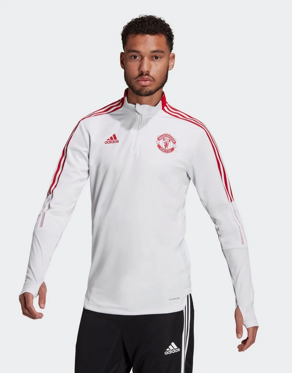 Manchester United 21/22 Training Top - Grey / Real Red
