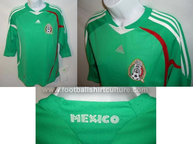 There are pictures on the web of this new green mexico shirt for the 08/09 season made by Adidas. Mexico recently decided to change their home colour to white , so probably this version was already finished before that. Could this be the new Mexico 3rd away shirt? There are pictures on the web of this new green mexico shirt for the 08/09 season made by Adidas. Mexico recently decided to change their home colour to white , so probably this version was already finished before that. Could this be the new Mexico 3rd away shirt?