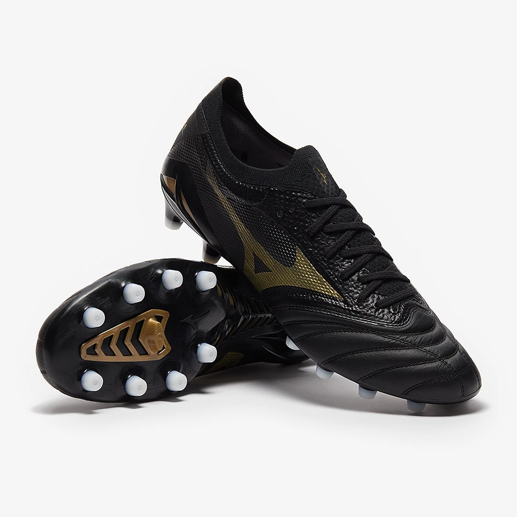Mizuno Morelia Neo IV Beta Elite FG - Black / Gold
