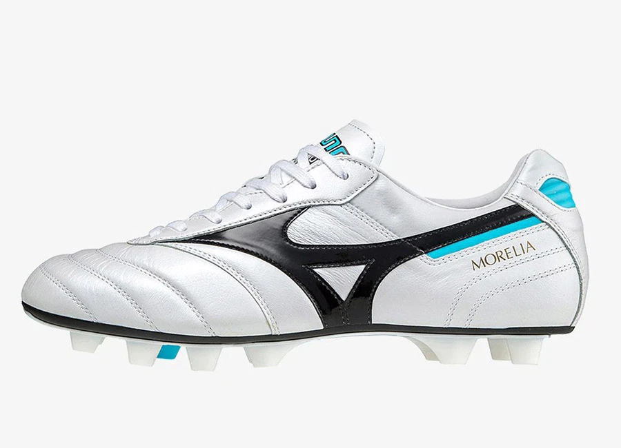 Mizuno Morelia II Japan FG Pre Future - White / Black / Blue Atoll #Mizuno #MizunoFootball #footballboots
