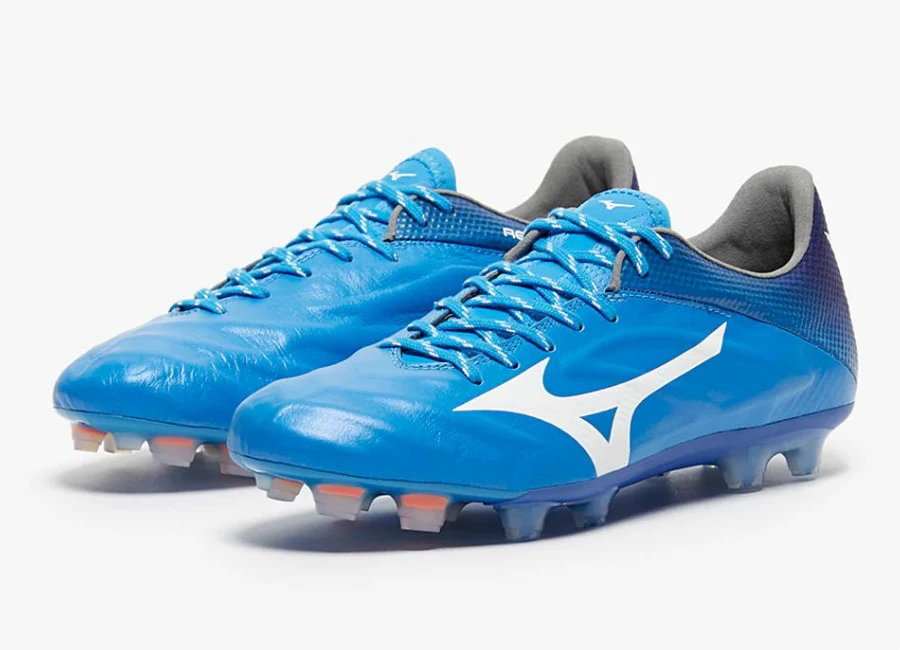 Mizuno Rebula 2 V1 Made in Japan FG - Brilliant Blue / White / Orange Clown Fish #Mizuno #MizunoFootball #FootballBoot