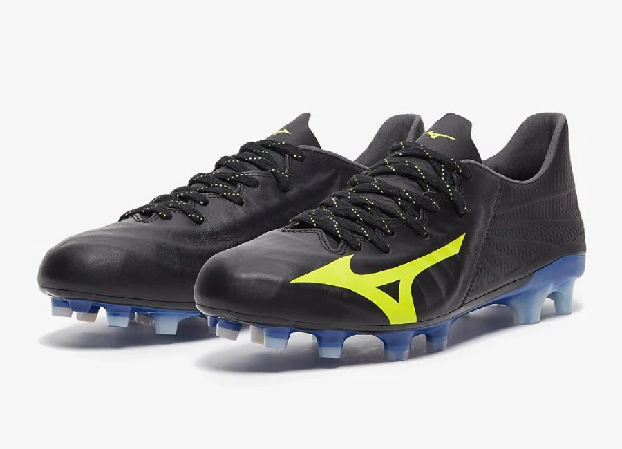 Mizuno Rebula 3 Made In Japan FG - Black / Safety Yellow #Mizuno #Mizunofootball #footballboots