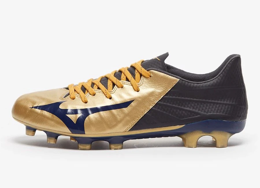 Mizuno Rebula 3 Made In Japan FG - Gold / Medival Blue #Mizunofootball #footballboots