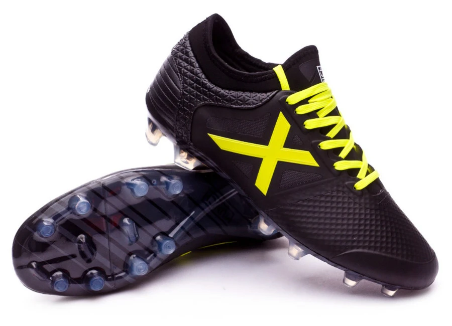 Munich Tiga FG Football Boots - Black / Yellow 