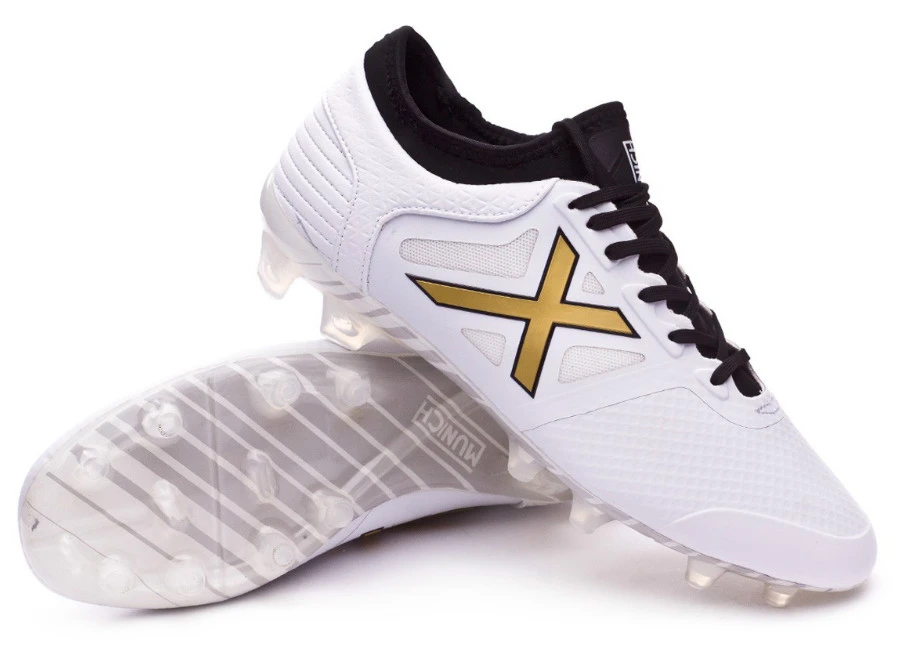 Munich Tiga FG Football Boots - White