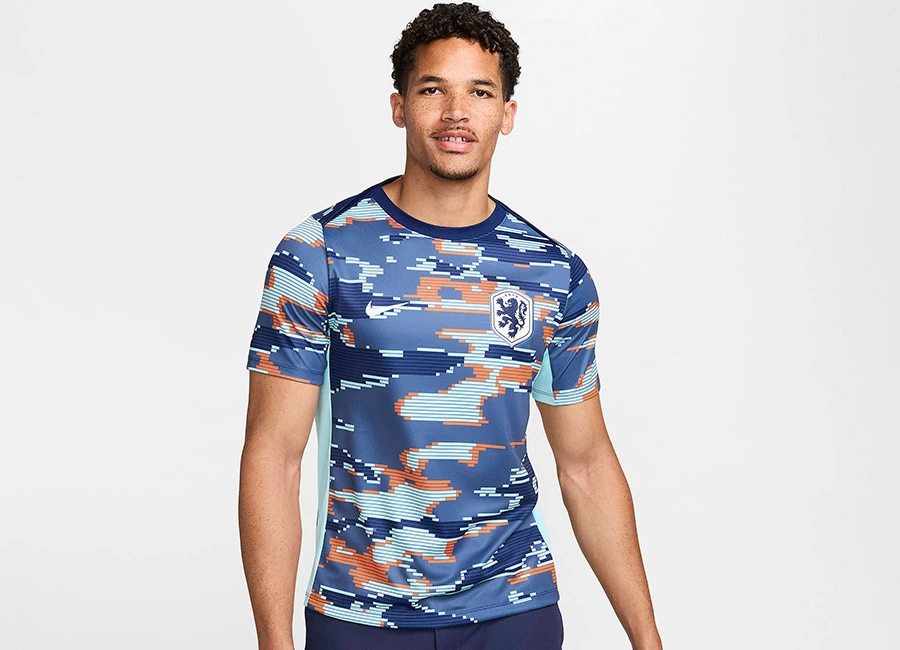 Netherlands 2024 Nike Pre-Match Shirt - Blue Void / Copa / White