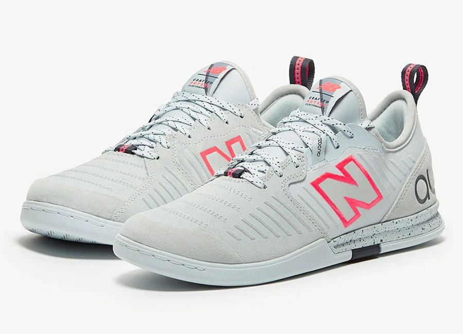 New Balance Audazo Pro Suede - Platinum Sky / Vivid Coral #nbfootball #futsal