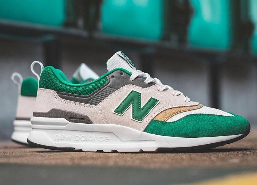 New Balance X Celtic 997 Trainer - Jolly Green / Munsell White #celticfc #celtic #nbfootball